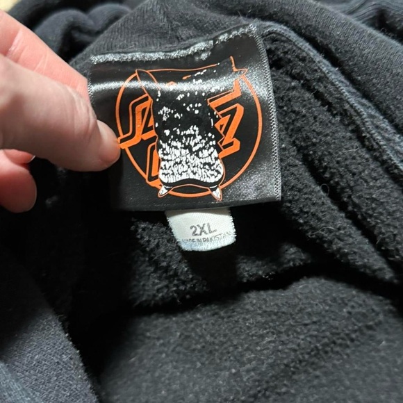 Pokémon Santa Cruz Hoodie 2XL Black Graphic Pullover Skate Anime Sweatshirt - Picture 3 of 3